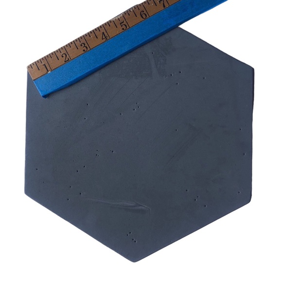 Three Hexagon Cork Boards, Hanging Chalkboard Sign and Jar of Push Pins - Picture 5 of 13